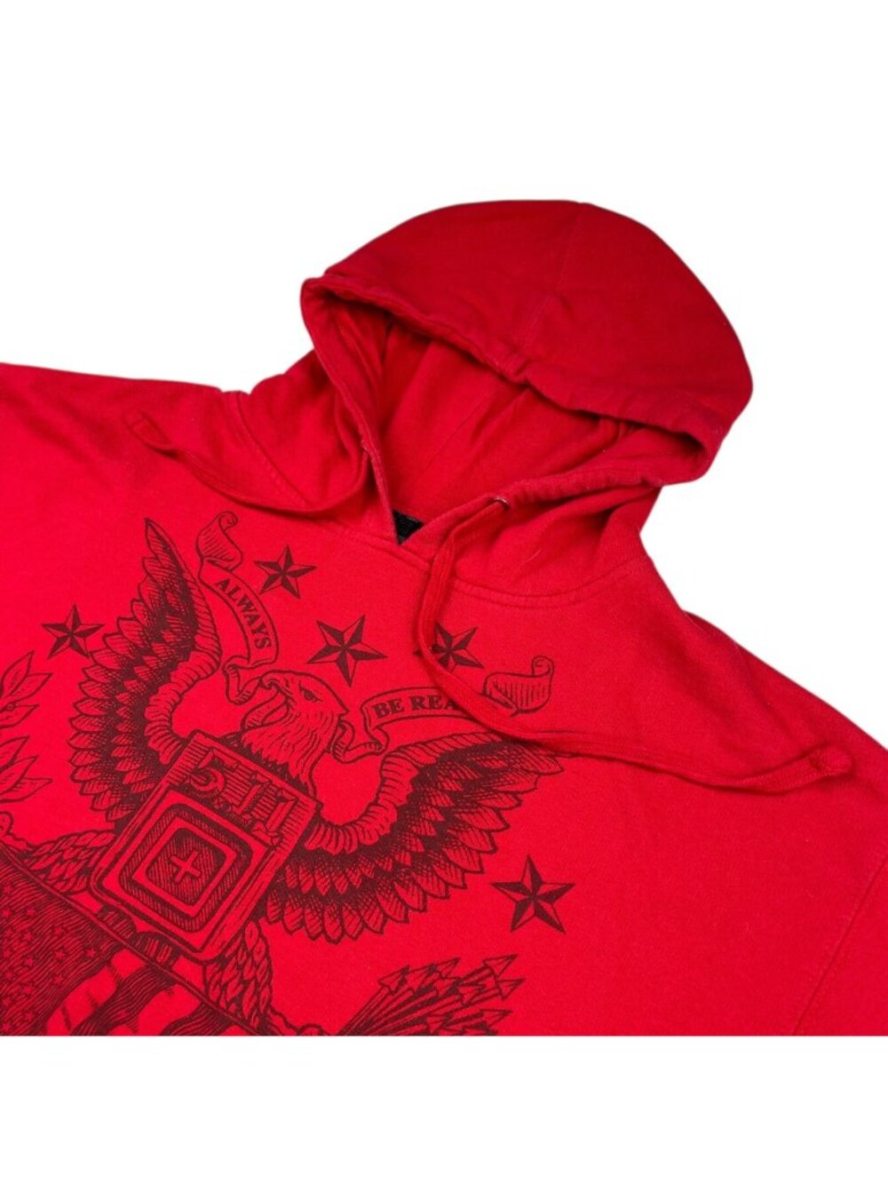 5.11 Tactical Men's USA Eagle Pullover Hoodie Red • Large